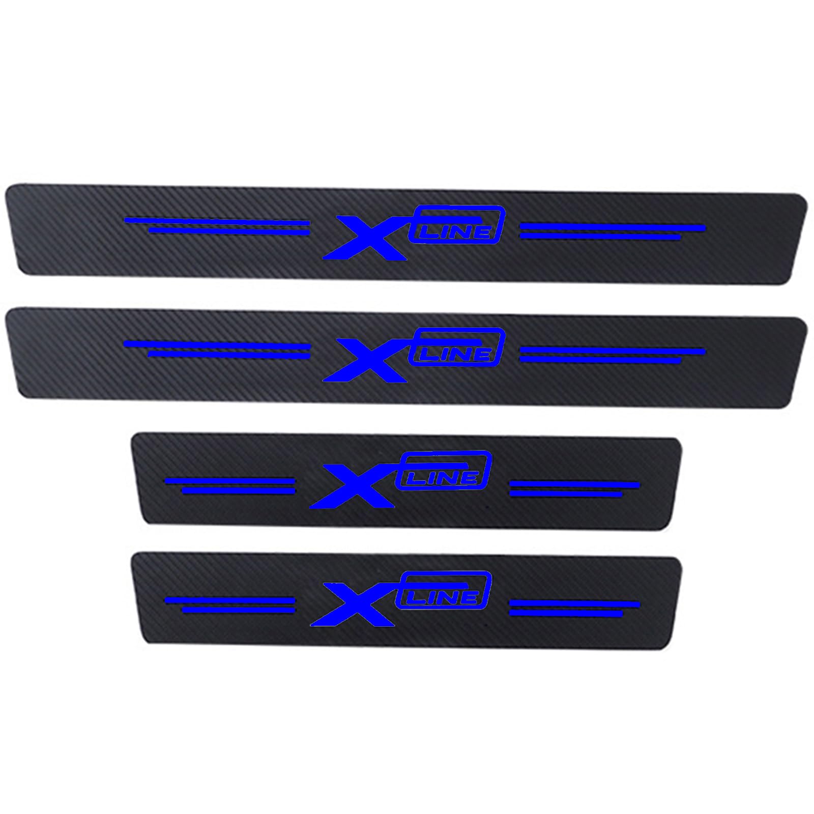 4 Stück Auto Kohlefaser Einstiegsleisten Schutz Für KI-A X LINE X-Line Tuning Zubehör mit Logo Türschwelle Anti Kratz Aufkleber Schutzstreifen,Blue 4 Stück Auto Kohlefaser Einstiegsleisten Schutz Für KI-A X LINE X-Line Tuning Zubehör mit Logo Türschwelle Anti Kratz Aufkleber Schutzstreifen,Blue von KLHYWEN