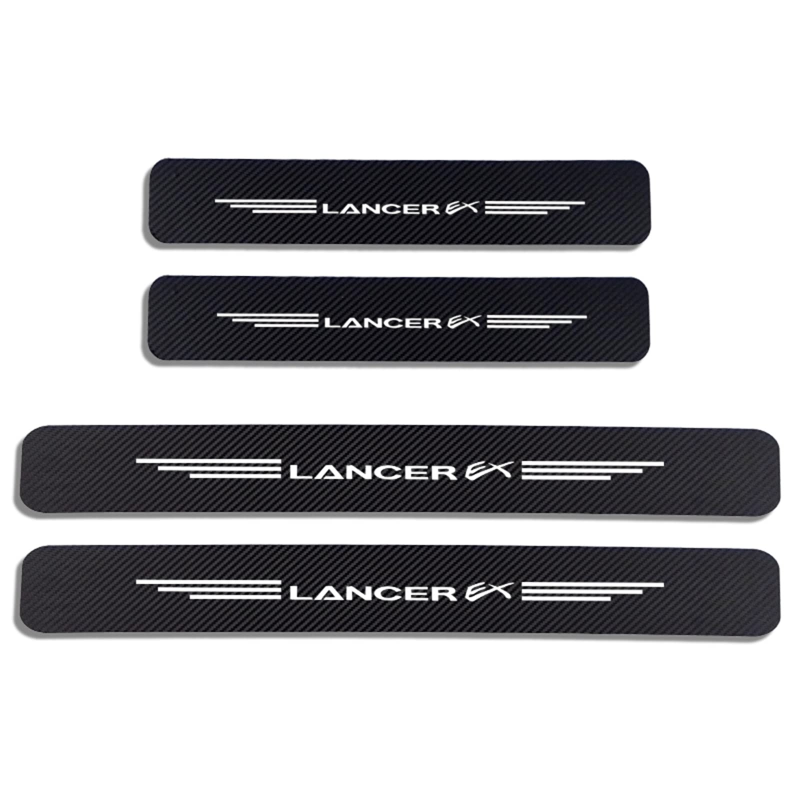 Auto Kohlefaser Einstiegsleisten Für Mitsu-bishi Lancer EX Tuning Zubehör 4 STÜCKE Auto Scuff Plate Türschwelle Sill Aufkleber,White Auto Kohlefaser Einstiegsleisten Für Mitsu-bishi Lancer EX Tuning Zubehör 4 STÜCKE Auto Scuff Plate Türschwelle Sill Aufkleber,White von KLHYWEN