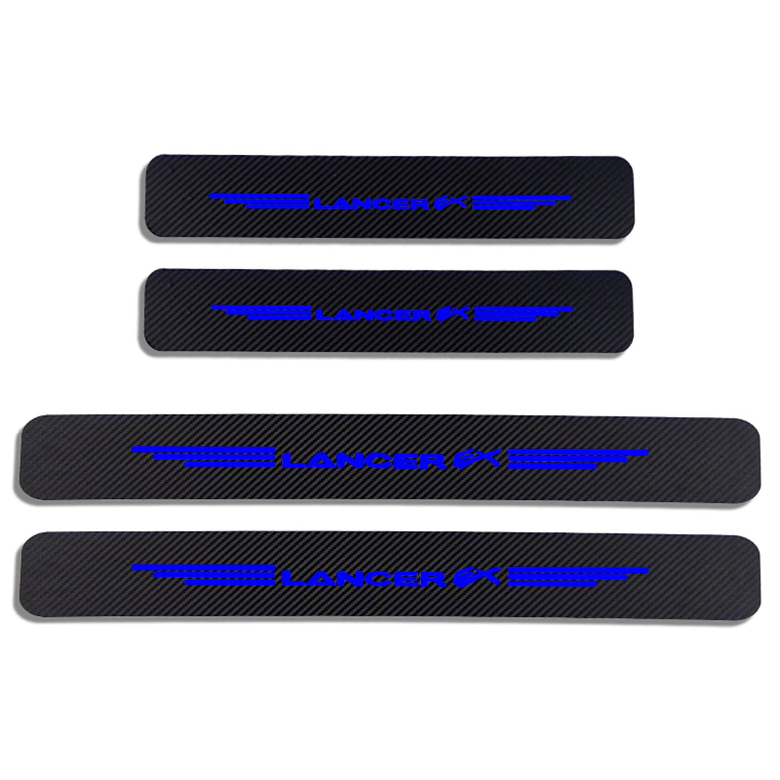 Auto Kohlefaser Einstiegsleisten TüRschweller Aufkleber für Mitsu-bishi Lancer EX, 4 Stück Car Kick Plates Schutz AntiKratz Abnutzungs Türschweller Protector,Blue Auto Kohlefaser Einstiegsleisten TüRschweller Aufkleber für Mitsu-bishi Lancer EX, 4 Stück Car Kick Plates Schutz AntiKratz Abnutzungs Türschweller Protector,Blue von KLHYWEN