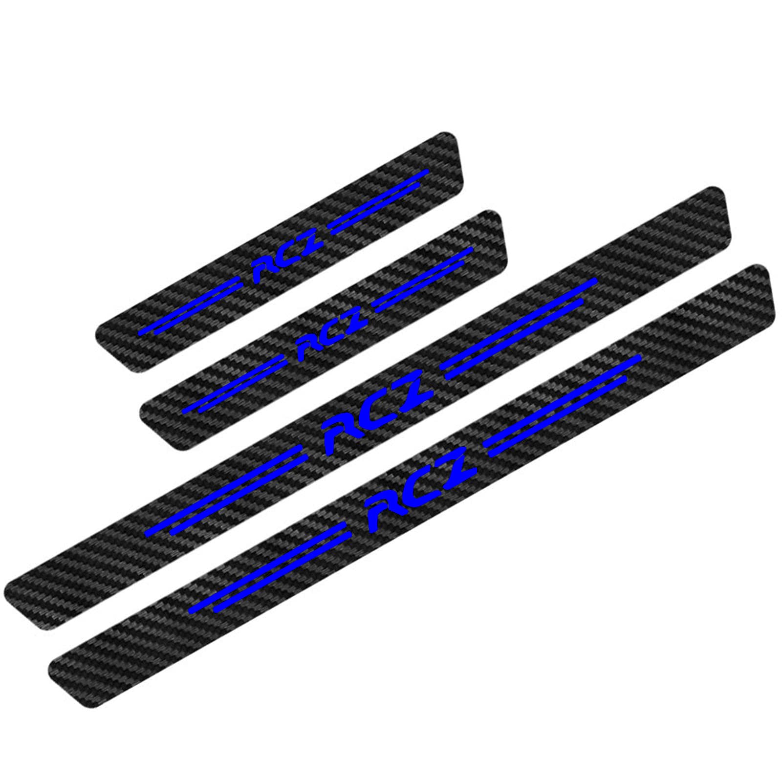 Auto Kohlefaser Einstiegsleisten TüRschweller Aufkleber für Peu-geot, 4 Stück Car Kick Plates Schutz AntiKratz Abnutzungs Türschweller Protector,RCZ Blue Auto Kohlefaser Einstiegsleisten TüRschweller Aufkleber für Peu-geot, 4 Stück Car Kick Plates Schutz AntiKratz Abnutzungs Türschweller Protector,RCZ Blue von KLHYWEN