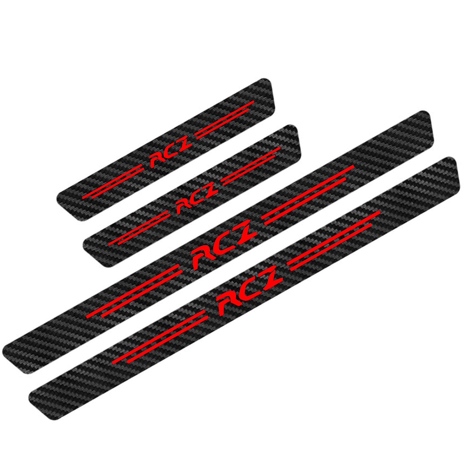 Auto Kohlefaser Einstiegsleisten TüRschweller Aufkleber für Peu-geot, 4 Stück Car Kick Plates Schutz AntiKratz Abnutzungs Türschweller Protector,RCZ Red Auto Kohlefaser Einstiegsleisten TüRschweller Aufkleber für Peu-geot, 4 Stück Car Kick Plates Schutz AntiKratz Abnutzungs Türschweller Protector,RCZ Red von KLHYWEN