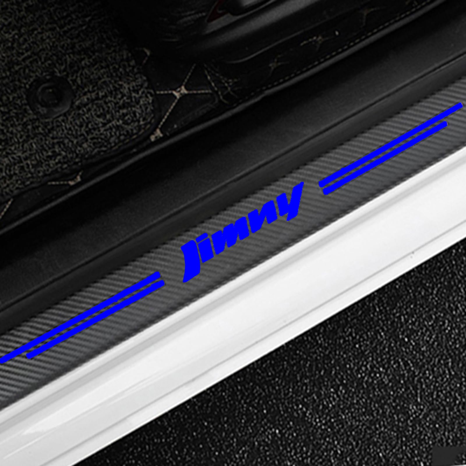 Auto Kohlefaser Einstiegsleisten TüRschweller Aufkleber für Suz-uki JIMNY, 4 Stück Car Kick Plates Schutz AntiKratz Abnutzungs Türschweller Protector,Blue Auto Kohlefaser Einstiegsleisten TüRschweller Aufkleber für Suz-uki JIMNY, 4 Stück Car Kick Plates Schutz AntiKratz Abnutzungs Türschweller Protector,Blue von KLHYWEN