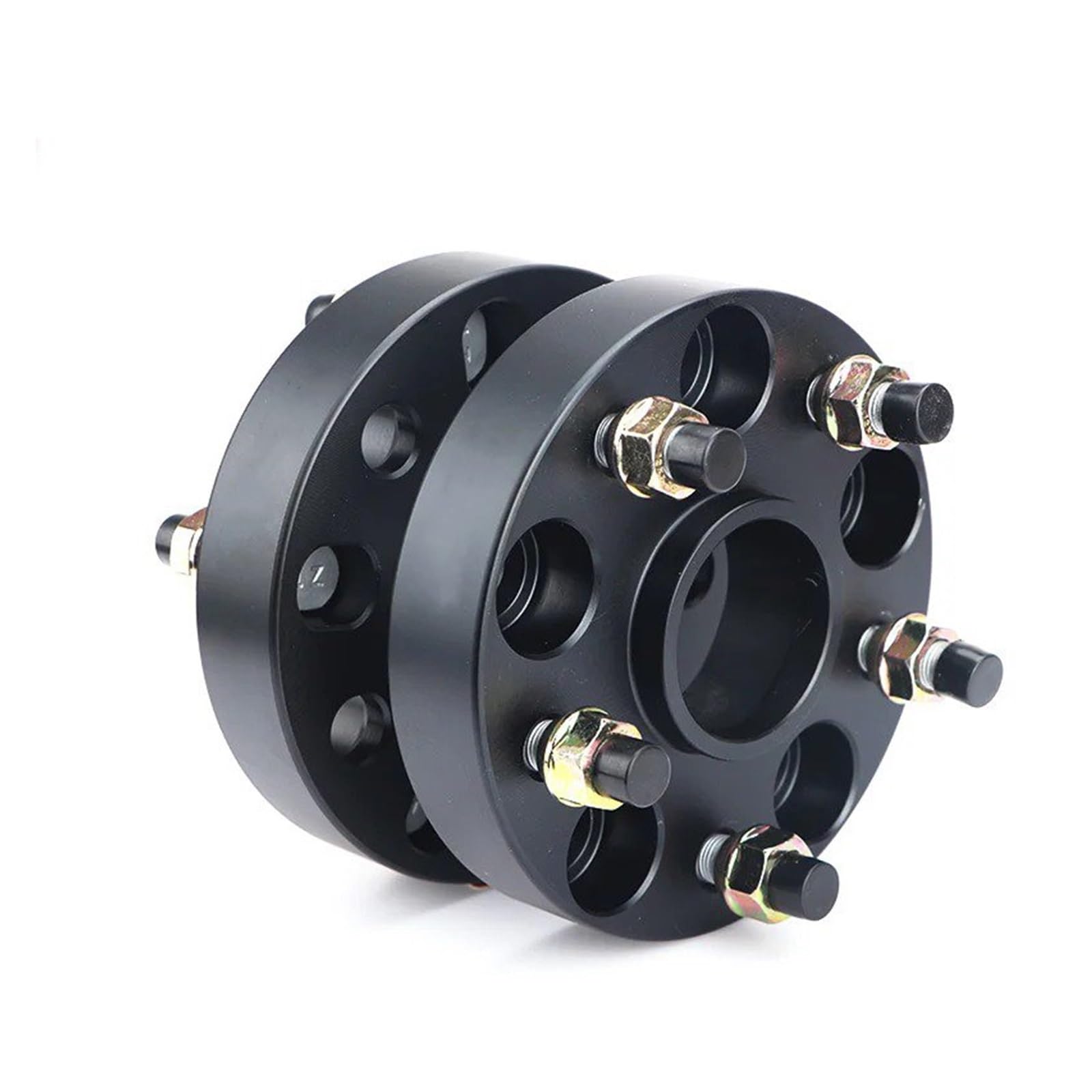 Distanzscheibe Räder Für Benz G Serie Auto 2 Stück 25/30/3540mm Spurverbreiterungen Adapter PCD 5x130 CB 84.1 Spürverbreiterungsatz(2PCS 25mm Black) von KLKWSFGFZK