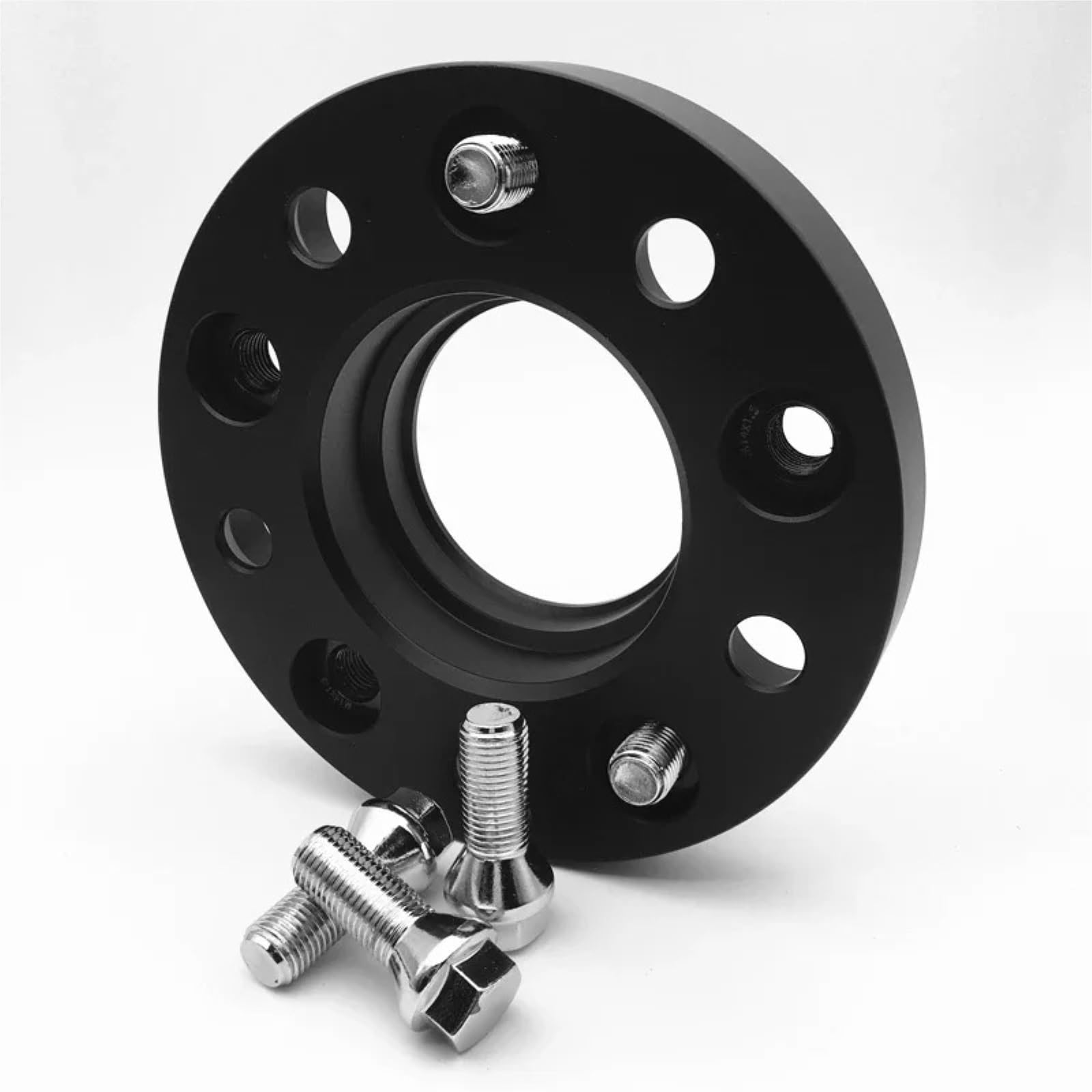 Distanzscheibe Räder Für Benz Mutter Spurverbreiterungen PCD 5x112 CB 66.6mm Radnabenverbreiterung Geschmiedetes Aluminium 1 Stück Spürverbreiterungsatz(1PC Black 25mm) von KLKWSFGFZK