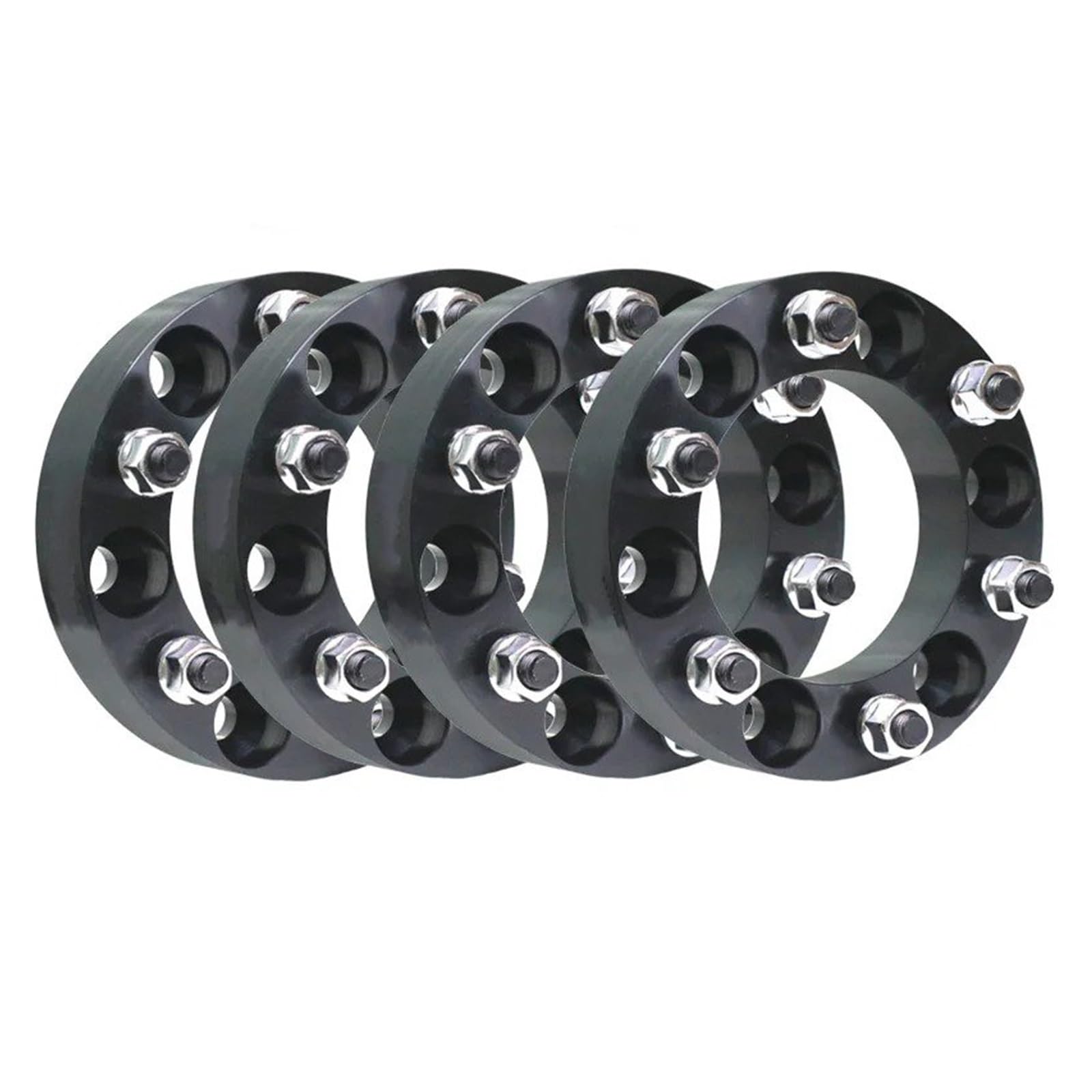 Distanzscheibe Räder Für Toyota Für Landcruiser Für Patrol Für Pajero Für HILUX 24 4 Stücke 30/35/38MM 6 Stud SPURVERBREITERUNGEN 6X 139.7 Spürverbreiterungsatz(4pc Black 50mm) von KLKWSFGFZK
