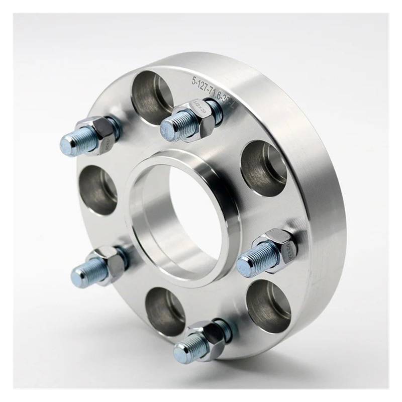 Distanzscheibe Räder Für Universal Series Car M12XP1.5 Anzug Für 5 Ösen 2 Stück 15/20/25/30/40 Mm PCD 5 X 114.3 CB 64.1 Mm Spurverbreiterung Adapter Spürverbreiterungsatz(2PCS 25mm Silver) von KLKWSFGFZK