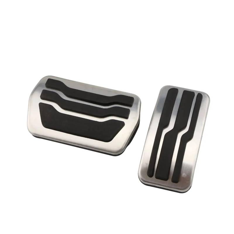 Fußstütze Bremse Für Ford Für Focus 2 3 4 MK2 MK3 MK4 RS ST 2005-2023 Für Kuga Für Escape 2009-2020 Edelstahl at MT Autopedal Gasbremspedalabdeckung Pedalkappen Abdeckung(2Pcs at) von KLKWSFGFZK