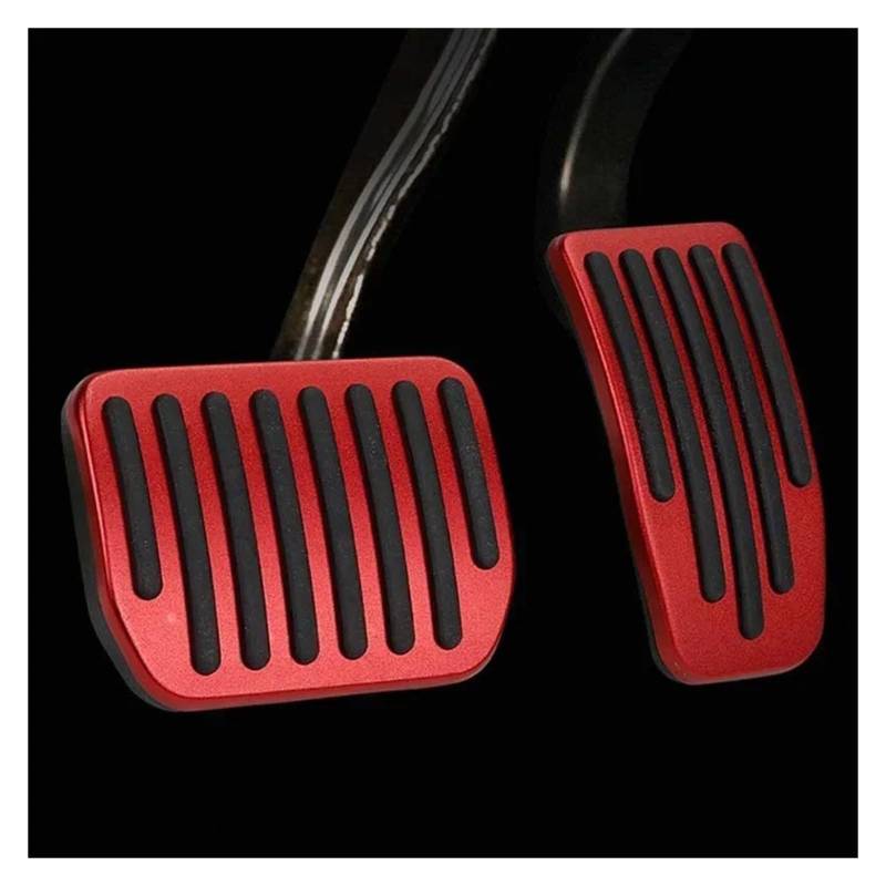 Fußstütze Bremse Für Tesla Für Modell Für Y Für Modell 3 Aluminiumlegierung Bremsbeschleuniger Fußpedalabdeckung Autozubehör Pedalkappen Abdeckung(Red Color) von KLKWSFGFZK