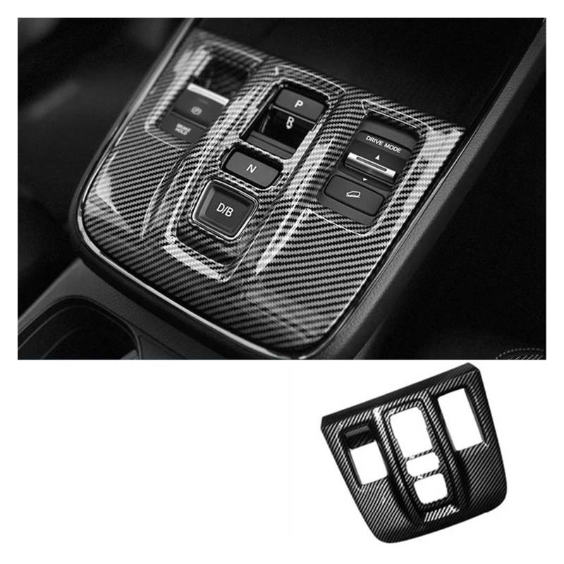 Interieur Zubehör Für CR-V Für CRV 6th Gen 2023 2024 2025 Für Hybrid ABS Carbon Auto Getriebe Shift Box Panel Abdeckung Fall Trim Rahmen Aufkleber Zubehör Panel Control Frame Trim(B Carbon Fiber) von KLKWSFGFZK