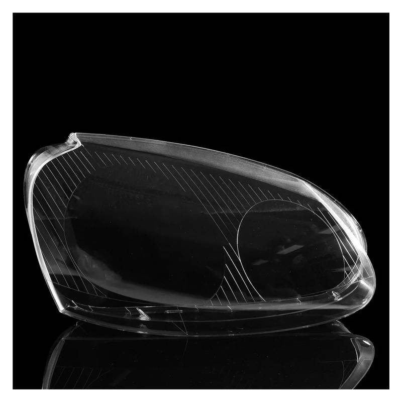 Scheinwerfer Shell Lampenschirm Für Golf 5 MK5 Für GTI 2005-2009 Frontscheinwerfer-Objektivabdeckung Auto Transparenter Lampenschirm Klare Scheinwerferschale Objektiv Scheinwerfer Glas(Left) von KLKWSFGFZK
