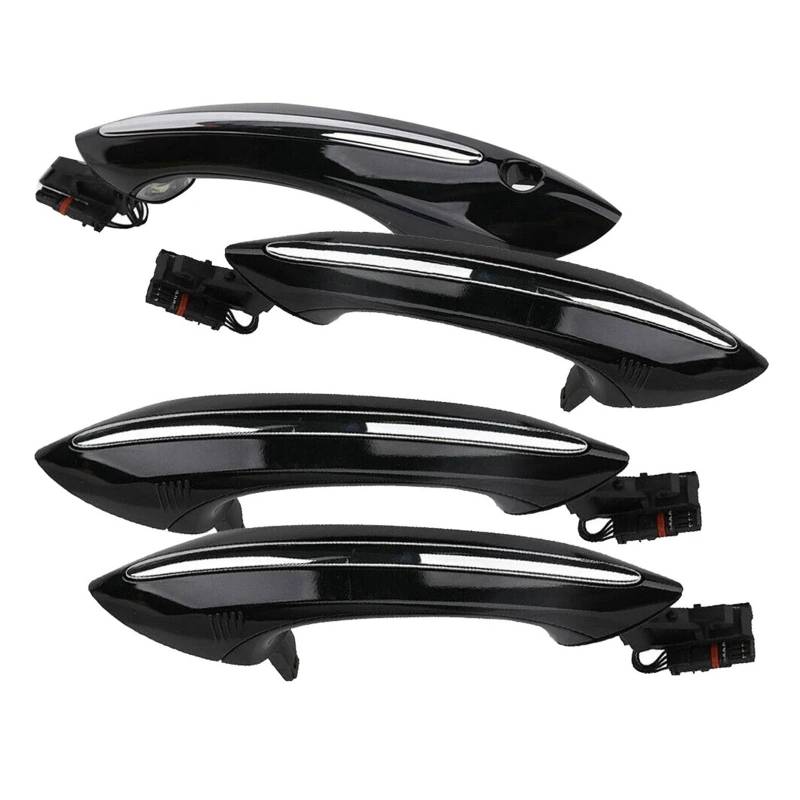 Türgriff Für Außen Fahrerseite Für 5 6 7 Serie F07 F10 F11 F06 F12 F13 F01 F02 4X Schwarz Äußere Außerhalb Außen Komfort Zugang Tür Griff Set 51217231931 Türgriff Beifahrerseite(4PCS Door Handle) von KLKWSFGFZK