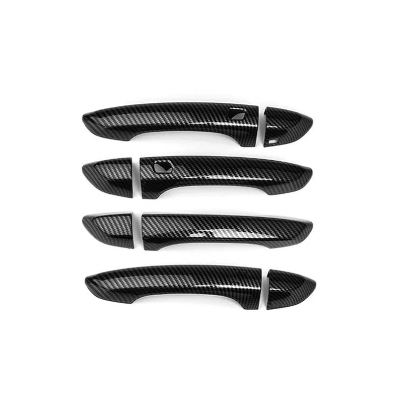 Türgriff Für Außen Fahrerseite Für Kia Für Stinger 2018 2019 2020 2021 2022 Helles Schwarzes Carbon-Faser-Außentürgriff-Abdeckungs-Trimmzubehör Türgriff Beifahrerseite(Carbon Fiber) von KLKWSFGFZK