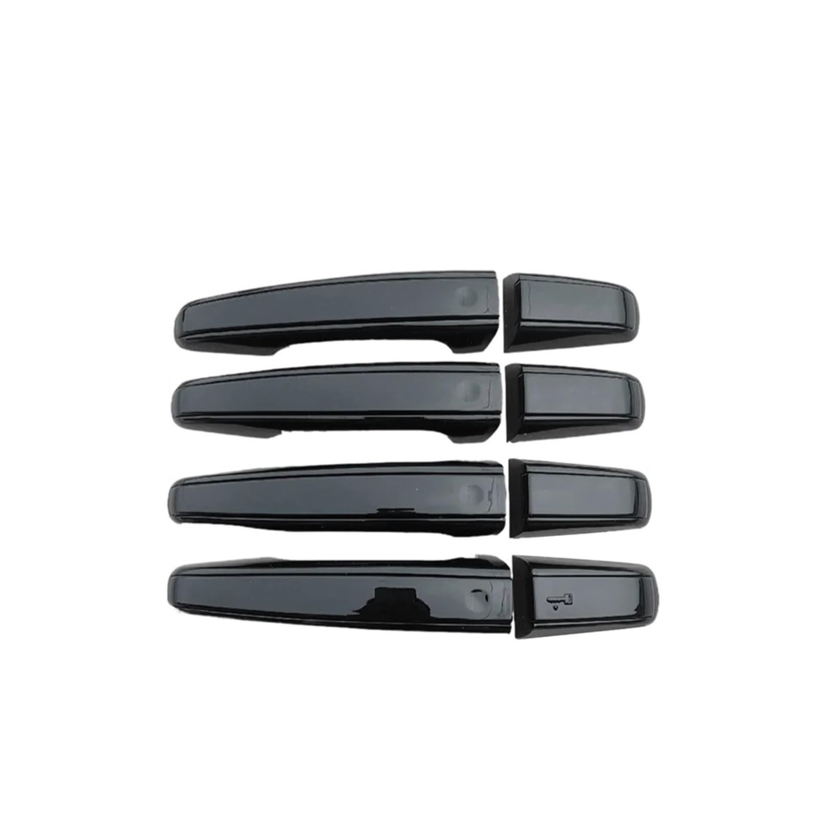 Türgriff Für Außen Fahrerseite Für Land Für Rover Für Discovery 5 2017 2018 2019 2020 2021 8X Auto Türgriff Abdeckung Trim Ersatz Türgriff Beifahrerseite(Black) von KLKWSFGFZK