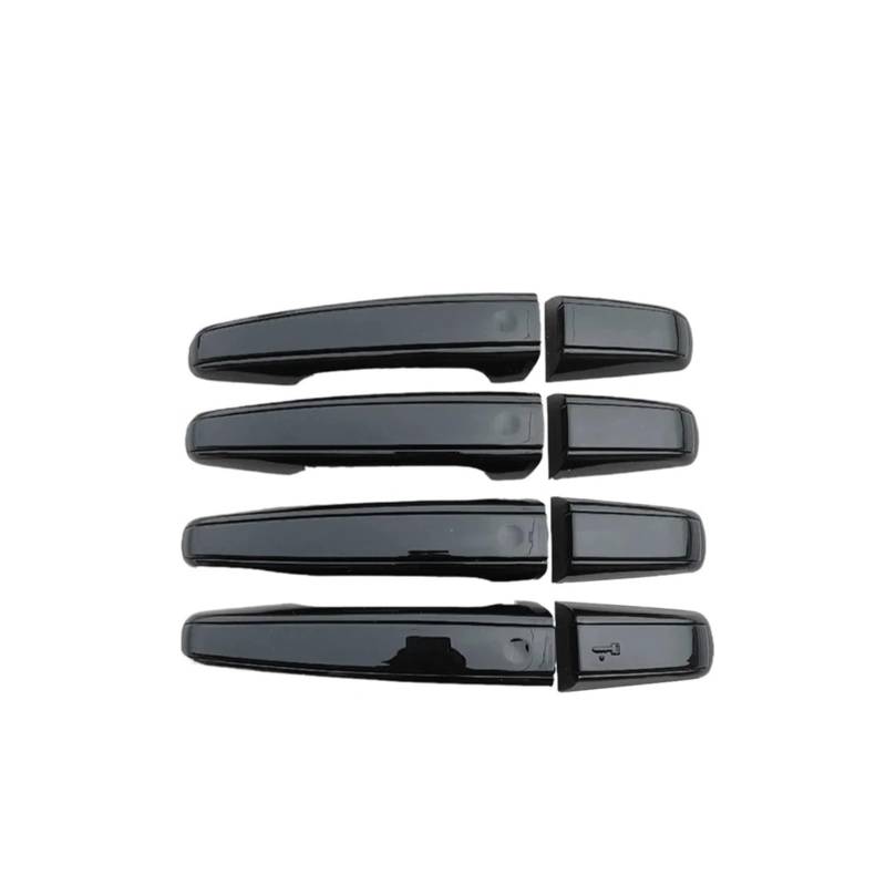 Türgriff Für Außen Fahrerseite Für Land Für Rover Für Discovery 5 2017 2018 2019 2020 2021 8X Auto Türgriff Abdeckung Trim Ersatz Türgriff Beifahrerseite(Black) von KLKWSFGFZK