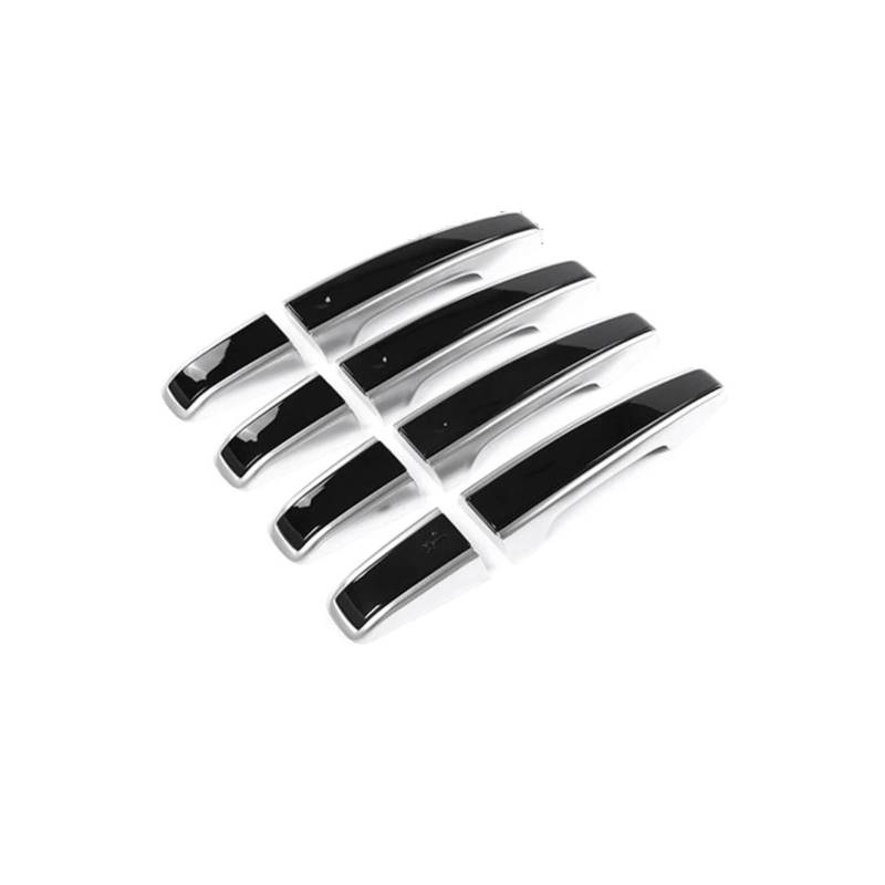 Türgriff Für Außen Fahrerseite Für Land Für Rover Für Discovery 5 2017 2018 2019 2020 2021 8X Auto Türgriff Abdeckung Trim Ersatz Türgriff Beifahrerseite(Black Silver) von KLKWSFGFZK