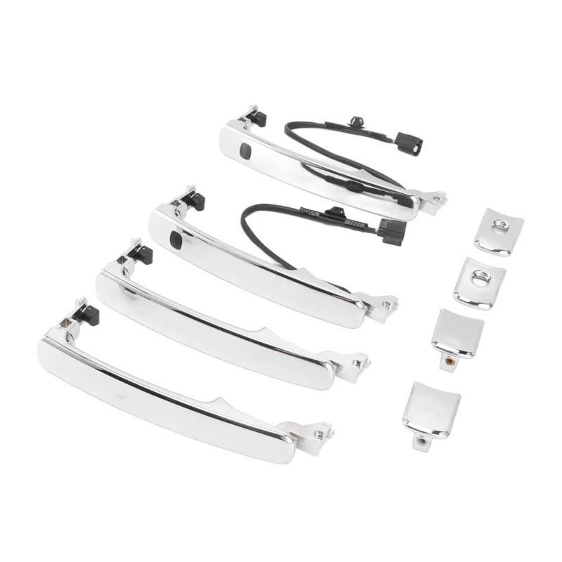 Türgriff Für Außen Fahrerseite Für Nissan Für Rogue Für Murano 4 Stücke Auto Türgriffe Set 80640-CA012 ABS Silber Ersatz Türgriff Beifahrerseite von KLKWSFGFZK