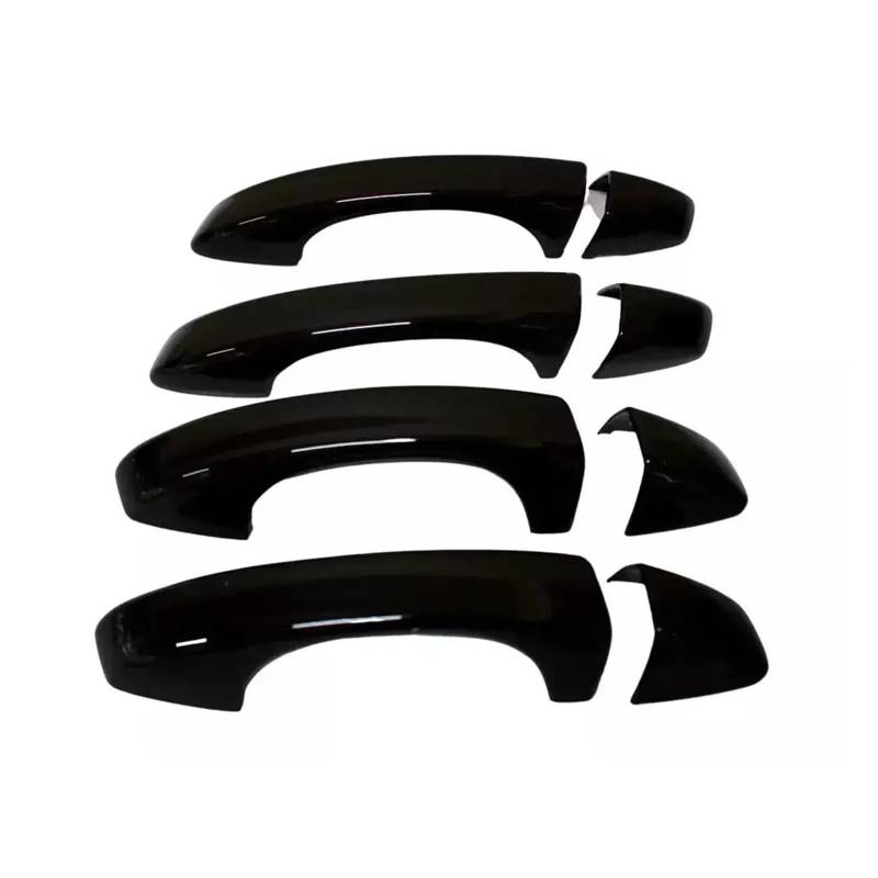 Türgriff Für Außen Fahrerseite Für VW Für Golf 7 MK7 MK7.5 2014 2015 2016 2017 2018 2019 Autoaufkleber Carbon Chrom Schwarz Silber Außentürgriff-Formabdeckung Türgriff Beifahrerseite(Normal Black) von KLKWSFGFZK