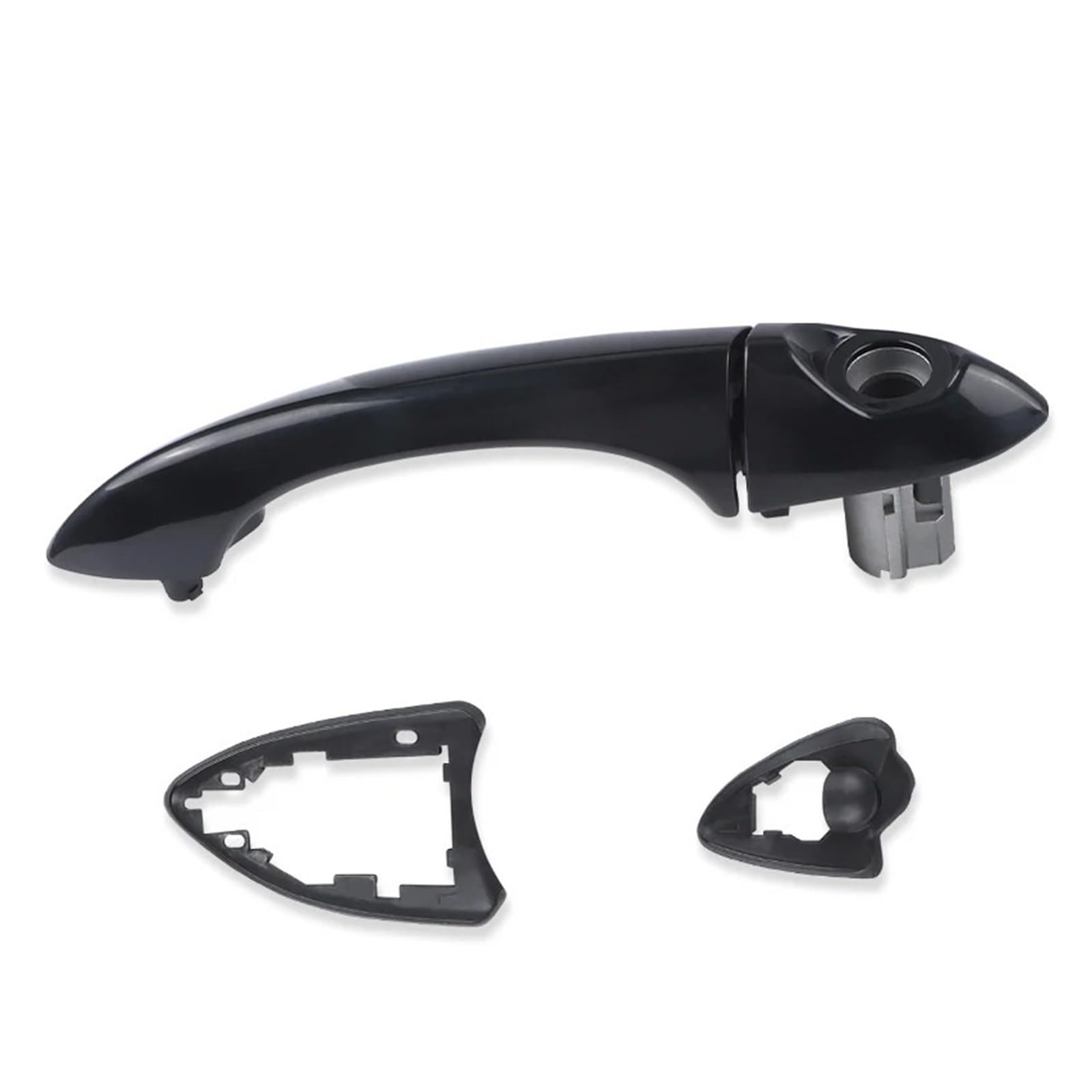 Türgriff Für Außen Fahrerseite Für X5 E53 2000 2001 2002 2003 2004 2005 2006 Auto Front Außen Außentürgriff EIN-Aus Schwarz Türgriff Beifahrerseite(Left Hand Drive) von KLKWSFGFZK