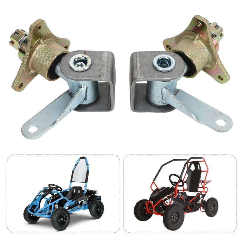 KLLJRFW 17 mm 3 Bolzen Vorderradnabenlagerflansch, Radnaben Lenkspindel Stahllegierung für 6-Zoll-Reifen Quad Bike ATV Go Kart von KLLJRFW
