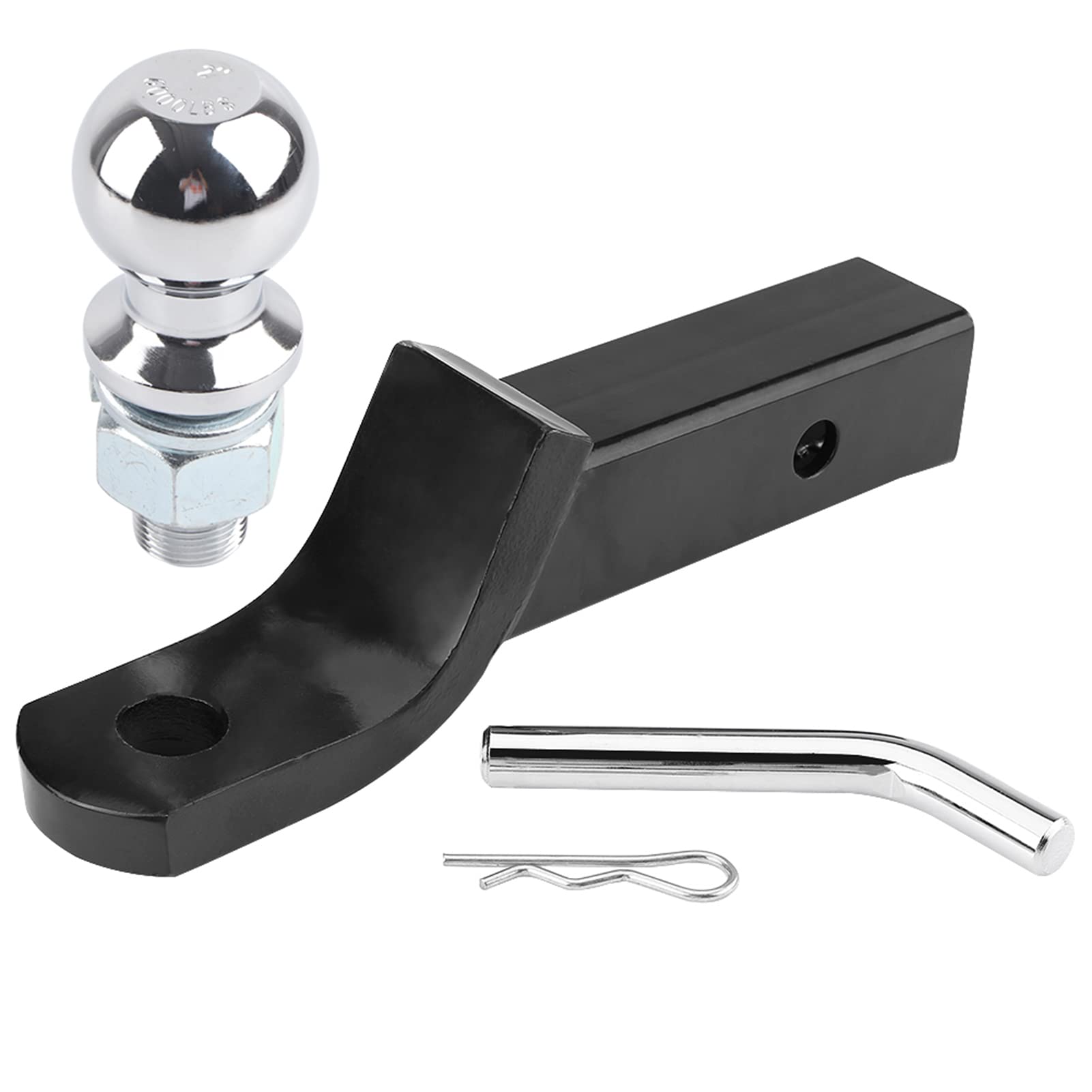 KLLJRFW 2” Trailer Hitch Ball Mount Tongue Hitch Receiver with Ball & Hitch Pin Fits 2 Inch Receiver, 6000lbs Capacity Ball Hitch 2-Inch Drop for Towing Towbar Caravan Truck KLLJRFW 2” Trailer Hitch Ball Mount Tongue Hitch Receiver with Ball & Hitch Pin Fits 2 Inch Receiver, 6000lbs Capacity Ball Hitch 2-Inch Drop for Towing Towbar Caravan Truck von KLLJRFW