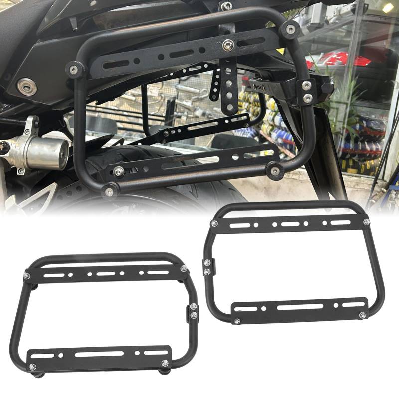 KLLJRFW Motorradseiten -Stützregale, Aluminiumlegierung Motorradpanner, abnehmbare Lastkapazitätsabnehmbare Montage -Halterung Kit von KLLJRFW