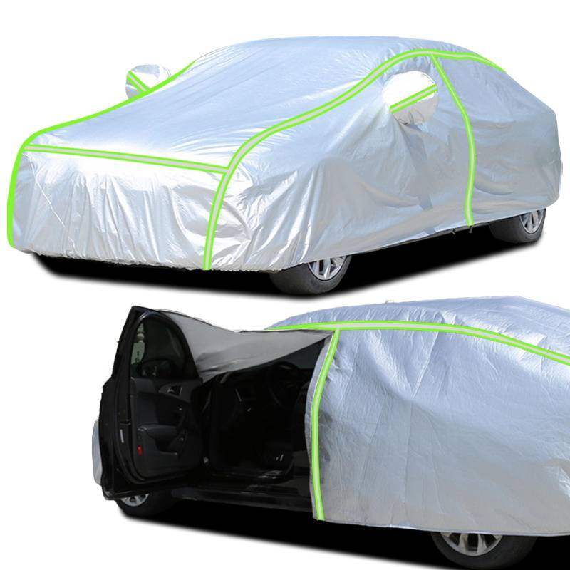 Outdoor Vollgarage Autoplane für Jaguar F-Pace (2015-2022), Allwetter Staubdicht Atmungsaktiv UV-Beständig Autoabdeckung Con Seitlicher Reißverschluss von KLZWCP