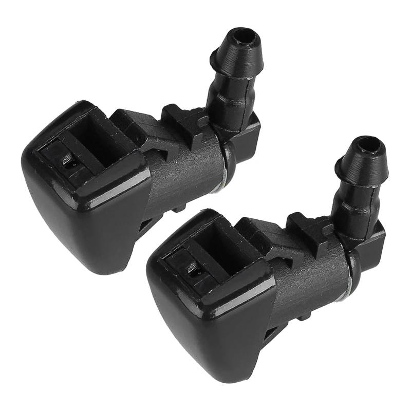 KMLONG 1 Paar schwarze Frontscheibenwaschdüse, passend for Ford, Edge, passend for Lincoln, MKX 2011–2015, ABS-Kunststoff-Sprühdüse Auto-Windschutzscheiben-Sprühdüse von KMLONG