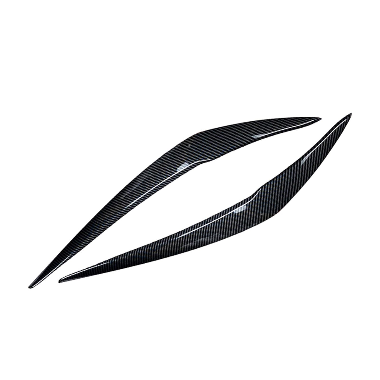 KMLONG 1 paar Auto Front Scheinwerfer Augenbraue Augenlid Abdeckung Zubehör Fit for BMW 1 Serie F20 Spät 118i 120i 2015 2016 2017 2018 2019 Autoscheinwerferblende(Carbon Fiber) von KMLONG