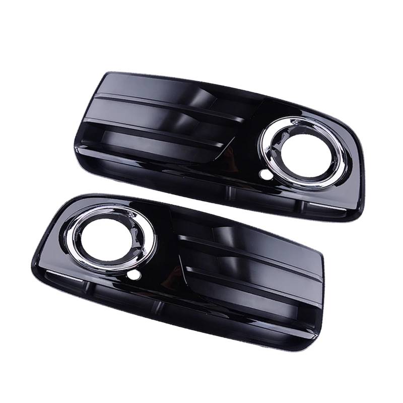 KMLONG 1 paar Auto Front Stoßstange Nebel Lampe Licht Lünette Grille Trim Abdeckung Fit for Q5 2013 2014 2015 2016 2017 8R0807682 8R0807681 Blendenabdeckung für Nebelscheinwerfer an der Fron von KMLONG