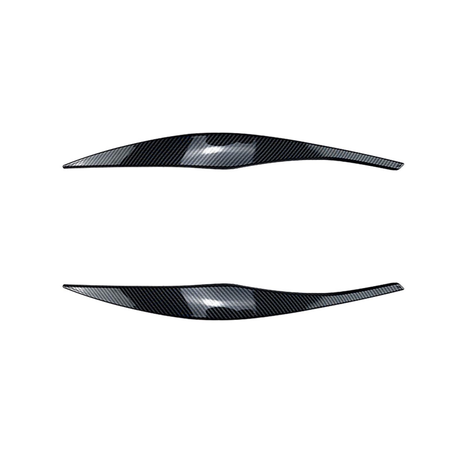 KMLONG 1 paar Auto Scheinwerfer Augenbraue Augenlider Trim Abdeckung Fit for BMW 3 Serie E90 E91 320i 330i 2005-2012 Aufkleber Augenlider Trim Abdeckung Autoscheinwerferblende(Carbon look) von KMLONG