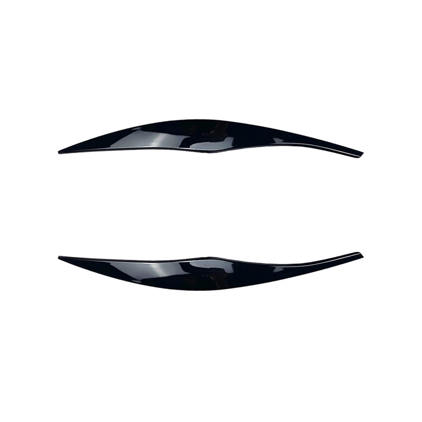 KMLONG 1 paar Auto Scheinwerfer Augenbraue Augenlider Trim Abdeckung Fit for BMW 3 Serie E90 E91 320i 330i 2005-2012 Aufkleber Augenlider Trim Abdeckung Autoscheinwerferblende(Glossy black) von KMLONG