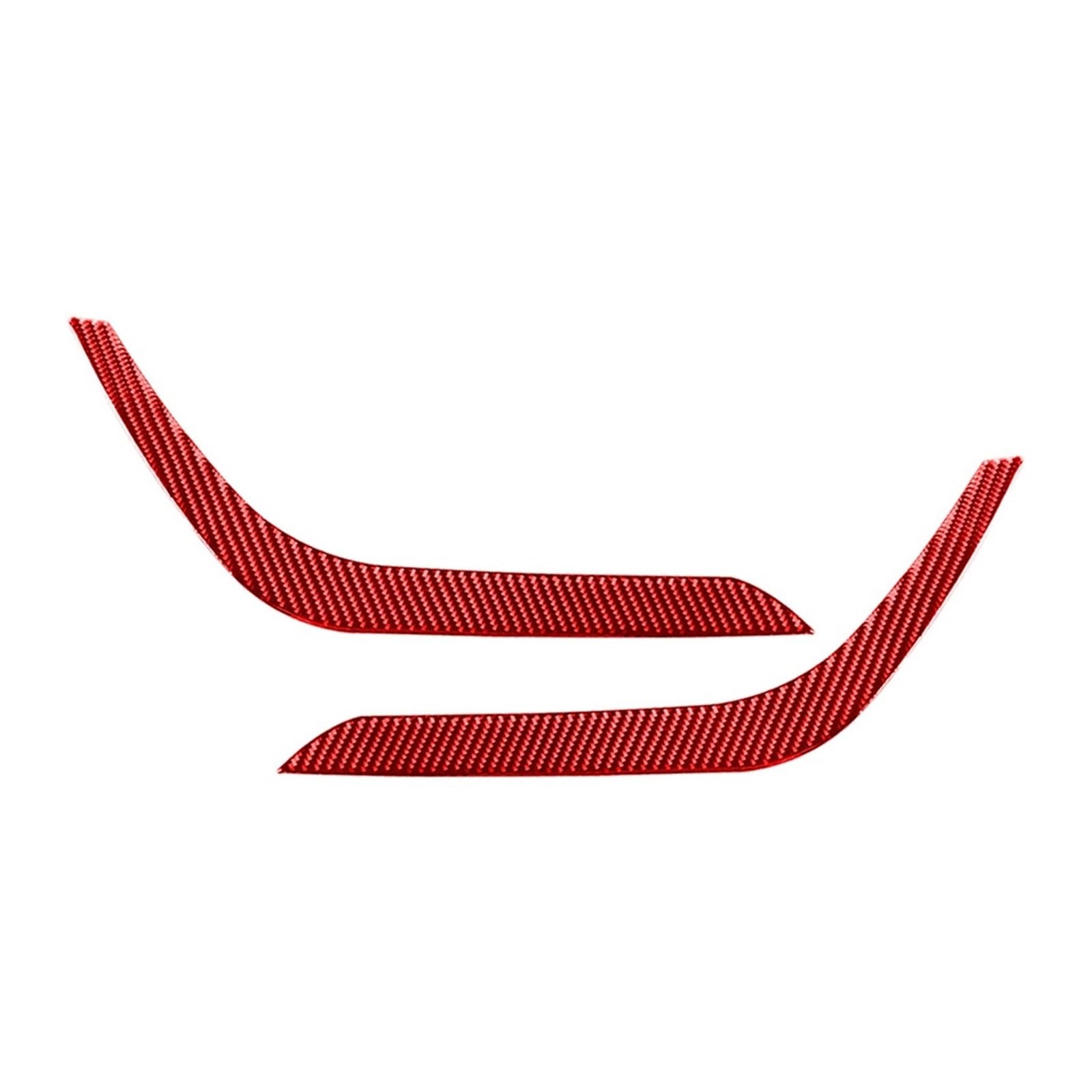 KMLONG 1 paar Auto Scheinwerfer Augenlider Augenbraue Fit for Toyota Tundra 2014-2021 Abdeckung Scheinwerfer Dekoration Trim Autoscheinwerferblende(Carbon Fiber Red) von KMLONG