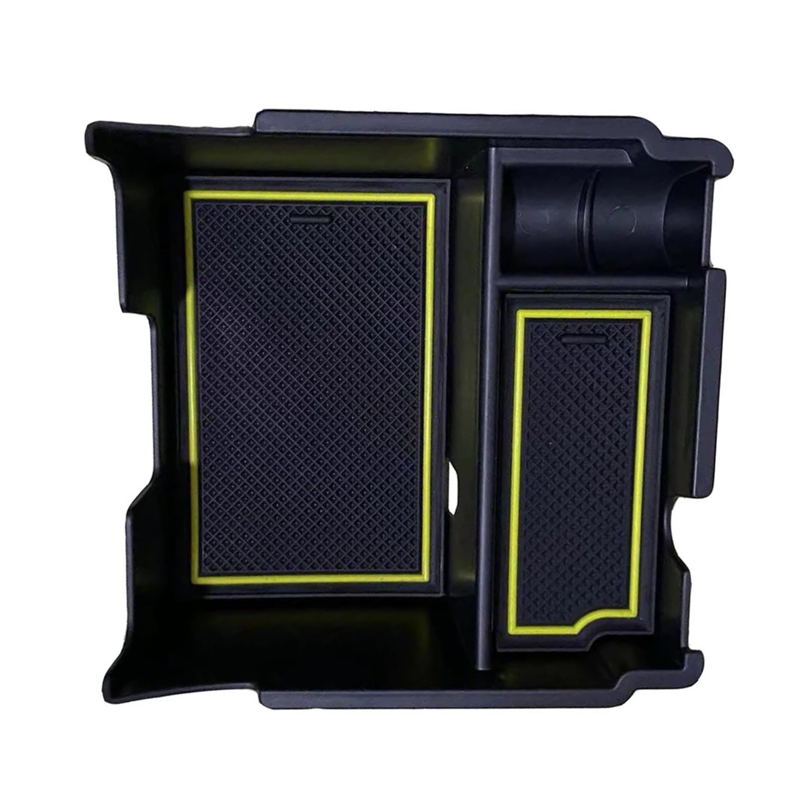 KMLONG 1pc Auto Center Armlehne Lagerung Box Schwarz ABS Fit for Subaru Off-road 2018-2023 Center konsole Organizer Container Auto Teile Ablagefach Mittelkonsole(Yellow) von KMLONG
