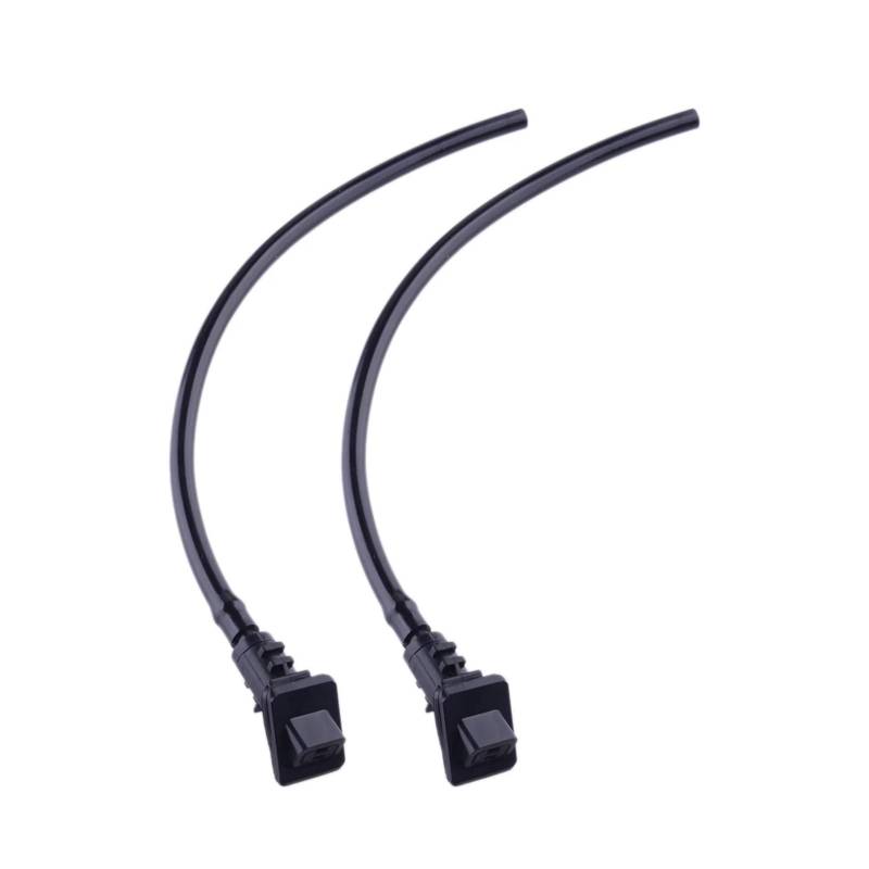 KMLONG 2 Stück Auto-Scheibenwaschdüsen, passend for Kia, Ceed 2006–2012, schwarze 986301H510-Düsen mit Schlauch Auto-Windschutzscheiben-Sprühdüse von KMLONG