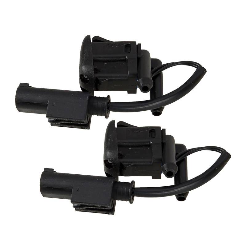 KMLONG 2 Stück Scheibenwischer-Waschdüse, sprühbeheizt, Dual-Inlet-Squirter-Jet, passend for 5er E39 M5 525i 528i 530i A61668361042 Auto-Windschutzscheiben-Sprühdüse von KMLONG