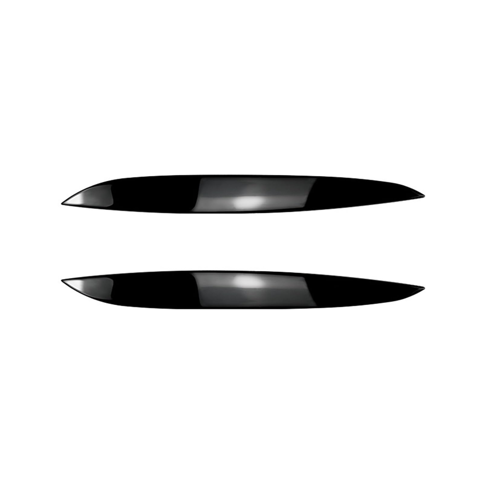 KMLONG 2 Stücke Auto Scheinwerfer Augenbrauen Augenlider Abdeckung Trim auffällige Aufkleber Autozubehör Passend for Volkswagen Golf 4 Mk4 R32 TDI TSI FSI Autoscheinwerferblende(Glossy Black) von KMLONG