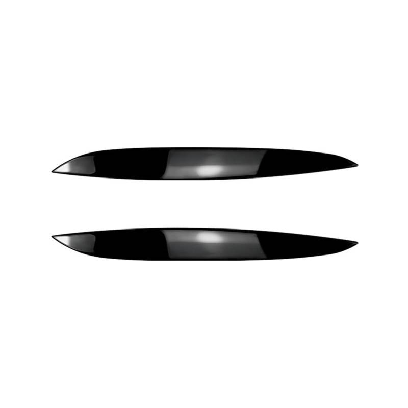 KMLONG 2 Stücke Auto Scheinwerfer Augenbrauen Augenlider Abdeckung Trim auffällige Aufkleber Autozubehör Passend for Volkswagen Golf 4 Mk4 R32 TDI TSI FSI Autoscheinwerferblende(Glossy Black) von KMLONG