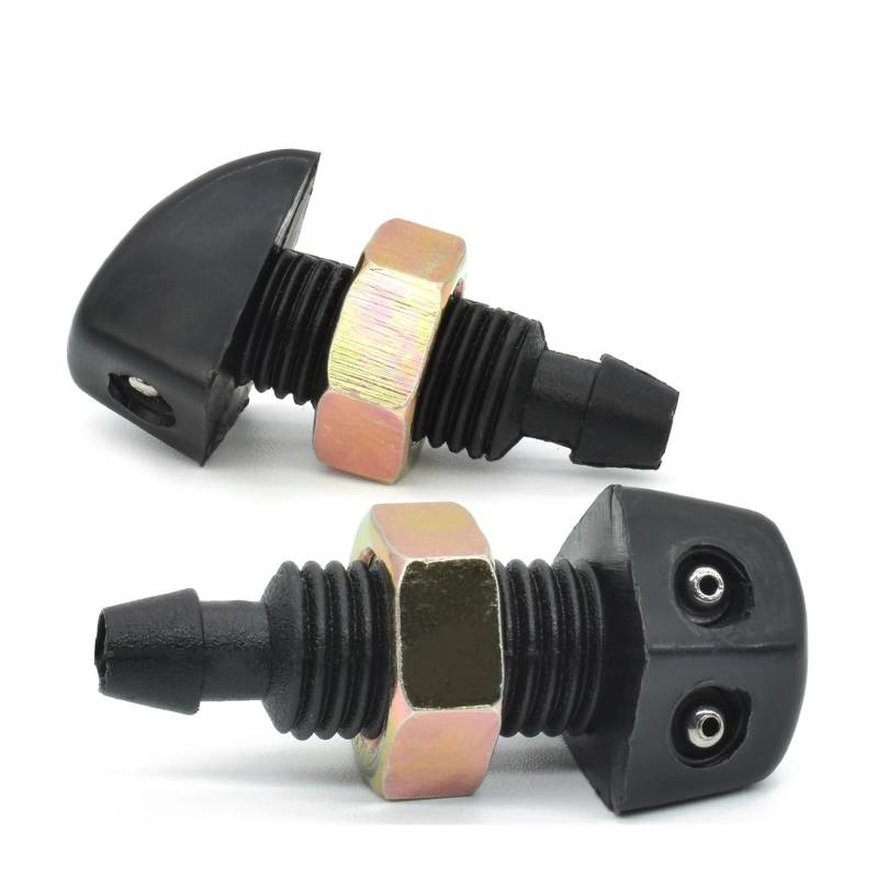KMLONG 2-teiliges Set Auto-Frontfenster-Scheibenwischer-Waschdüsen-Jet, passend for Ford, Jeep, Windschutzscheiben-Sprüh-Sets, Wasserwasch-Auslass Auto-Windschutzscheiben-Sprühdüse von KMLONG