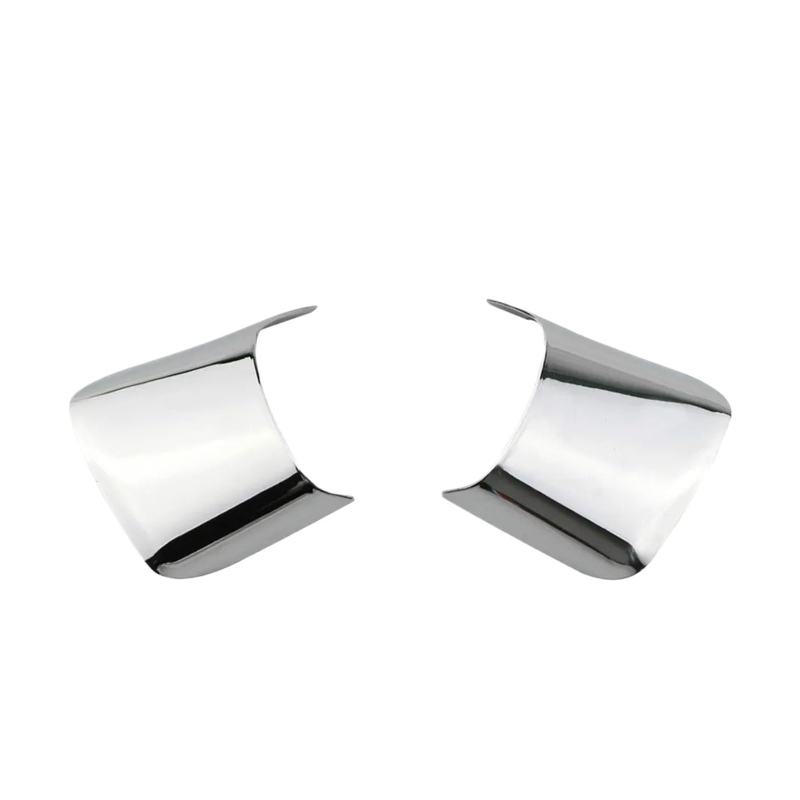 KMLONG 2-teiliges Set Auto-Lenkradabdeckung mit Paillettenbesatz, passend for Ford, Focus 3 MK3 Kuga Escape 2012–2015 C-Max Cmax Lenkradrahmenfolie(Chrome Silver) von KMLONG