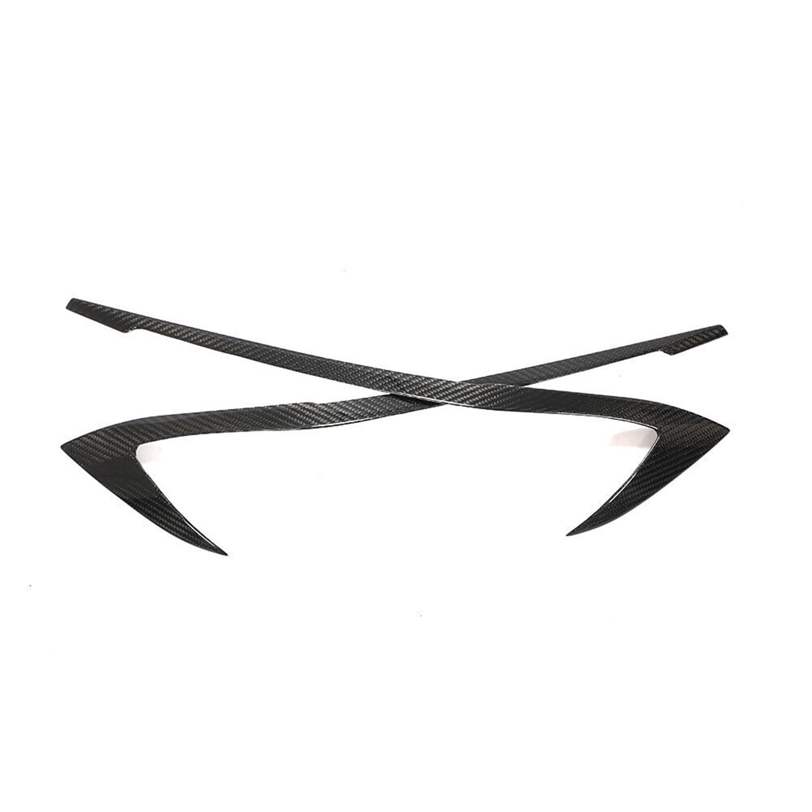KMLONG 2PCS Auto Scheinwerfer Augenbraue Trimmen Vordere Abdeckung Lampe Deckel Scheinwerfer Augenlid Stirn Fit for BMW 3 Serie G20 G28 2019 2020 2021 Autoscheinwerferblende von KMLONG