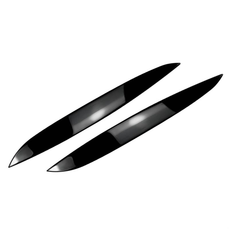 KMLONG 2Pcs Auto Scheinwerfer Augenbraue Augenlid Abdeckung Dekoration Trim Fit for VW Golf 4 MK4 1997 1998 1999 2000 2001 2002 2003 2004 2005 Autoscheinwerferblende(Bright Black) von KMLONG