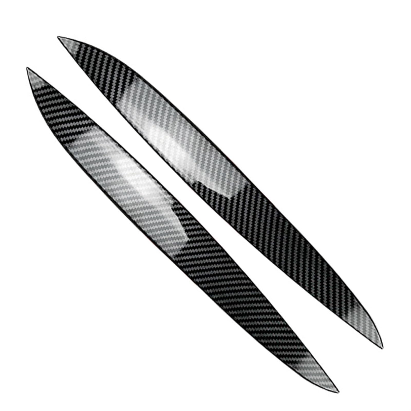 KMLONG 2Pcs Auto Scheinwerfer Augenbraue Augenlid Abdeckung Dekoration Trim Fit for VW Golf 4 MK4 1997 1998 1999 2000 2001 2002 2003 2004 2005 Autoscheinwerferblende(Carbon Fiber Black) von KMLONG