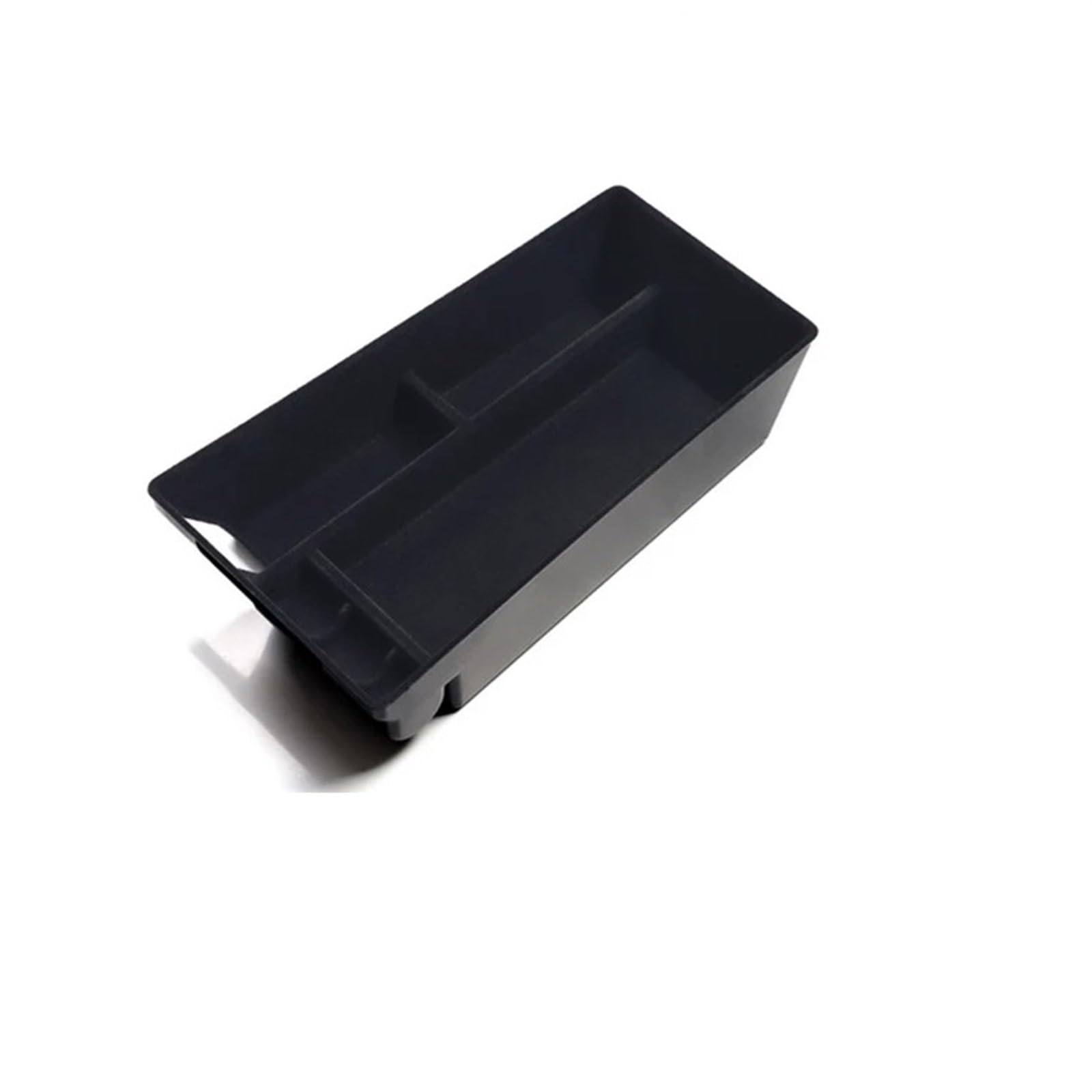 KMLONG Auto Center Console Armlehne Storage Box Fit for Ford Mustang Mach-E 2021 2022 Zentrale Lagerung Organizer Auto Innen zubehör Ablagefach Mittelkonsole(Flocking Style Black) von KMLONG