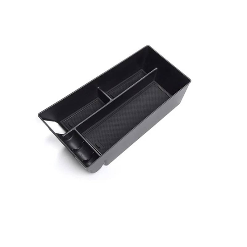 KMLONG Auto Center Console Armlehne Storage Box Fit for Ford Mustang Mach-E 2021 2022 Zentrale Lagerung Organizer Auto Innen zubehör Ablagefach Mittelkonsole(Ordinary Style Black) von KMLONG