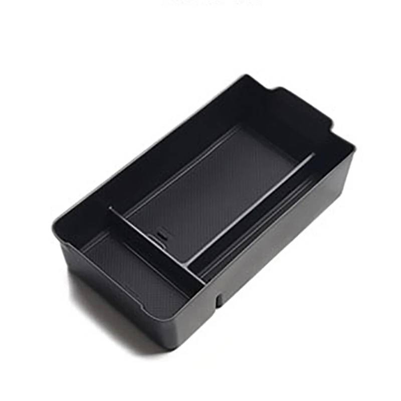 KMLONG Auto Center Console Armlehne Storage Box Fit for Nio ES6 EC6 2019-2023 Zentrale Lagerung Organizer Container Tablett Zubehör Ablagefach Mittelkonsole(Black Ordinary Style) von KMLONG