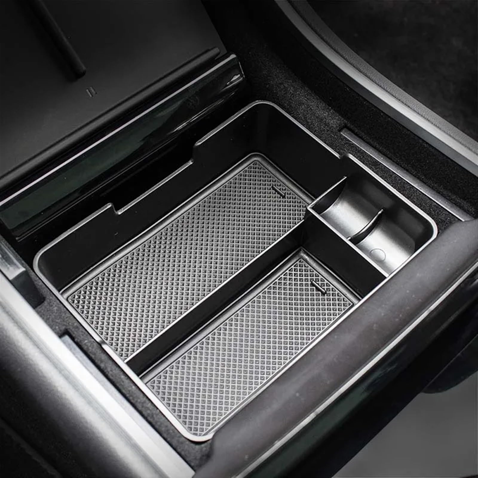 KMLONG Auto Center Console Armlehne Storage Box Fit for Tesla Modell 3 Y 2017-2020 Zentrale Lagerung Organizer Container fach Zubehör Ablagefach Mittelkonsole(Ordinary Style) von KMLONG