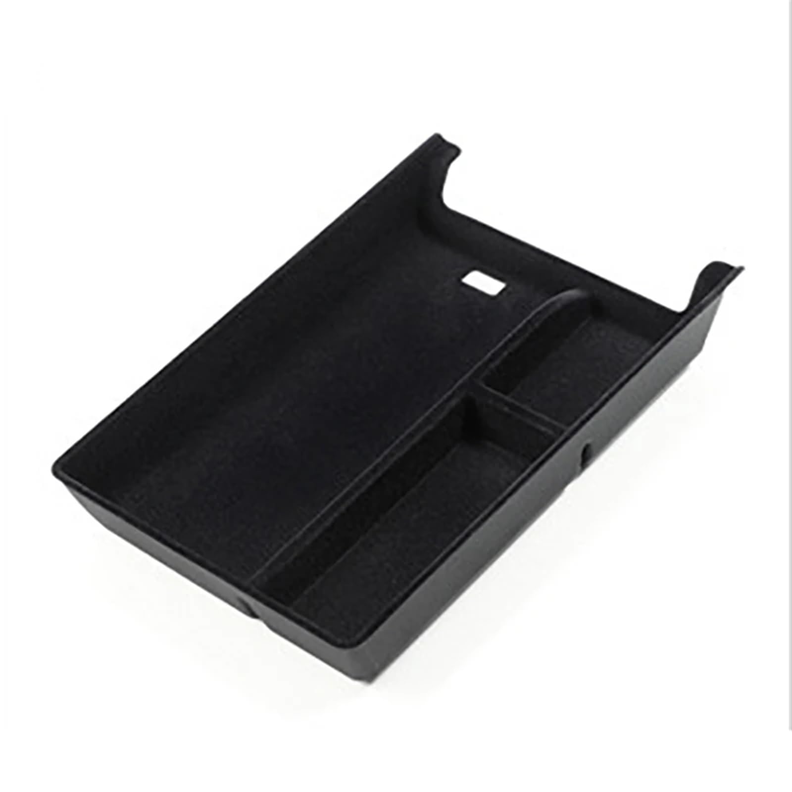 KMLONG Auto Center Console Armlehne Storage Box Fit for Xpeng P7i 2023 Auto Innen Zentrale Lagerung Organizer Container Fach Zubehör Ablagefach Mittelkonsole(Black Flocking Style) von KMLONG