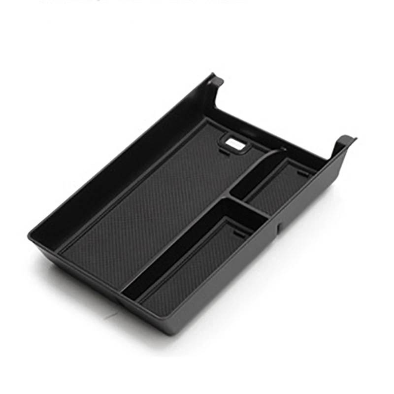 KMLONG Auto Center Console Armlehne Storage Box Fit for Xpeng P7i 2023 Auto Innen Zentrale Lagerung Organizer Container Fach Zubehör Ablagefach Mittelkonsole(Black Ordinary Style) von KMLONG