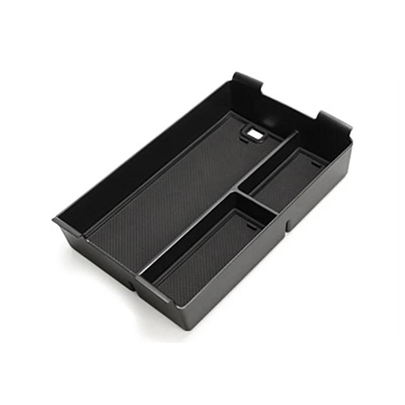 KMLONG Auto Center Konsole Armlehne Lagerung Box Fit for Voyah Free 2023 Auto Innen Zentrale Lagerung Organizer Container Fach Zubehör Ablagefach Mittelkonsole(Black Ordinary Style) von KMLONG