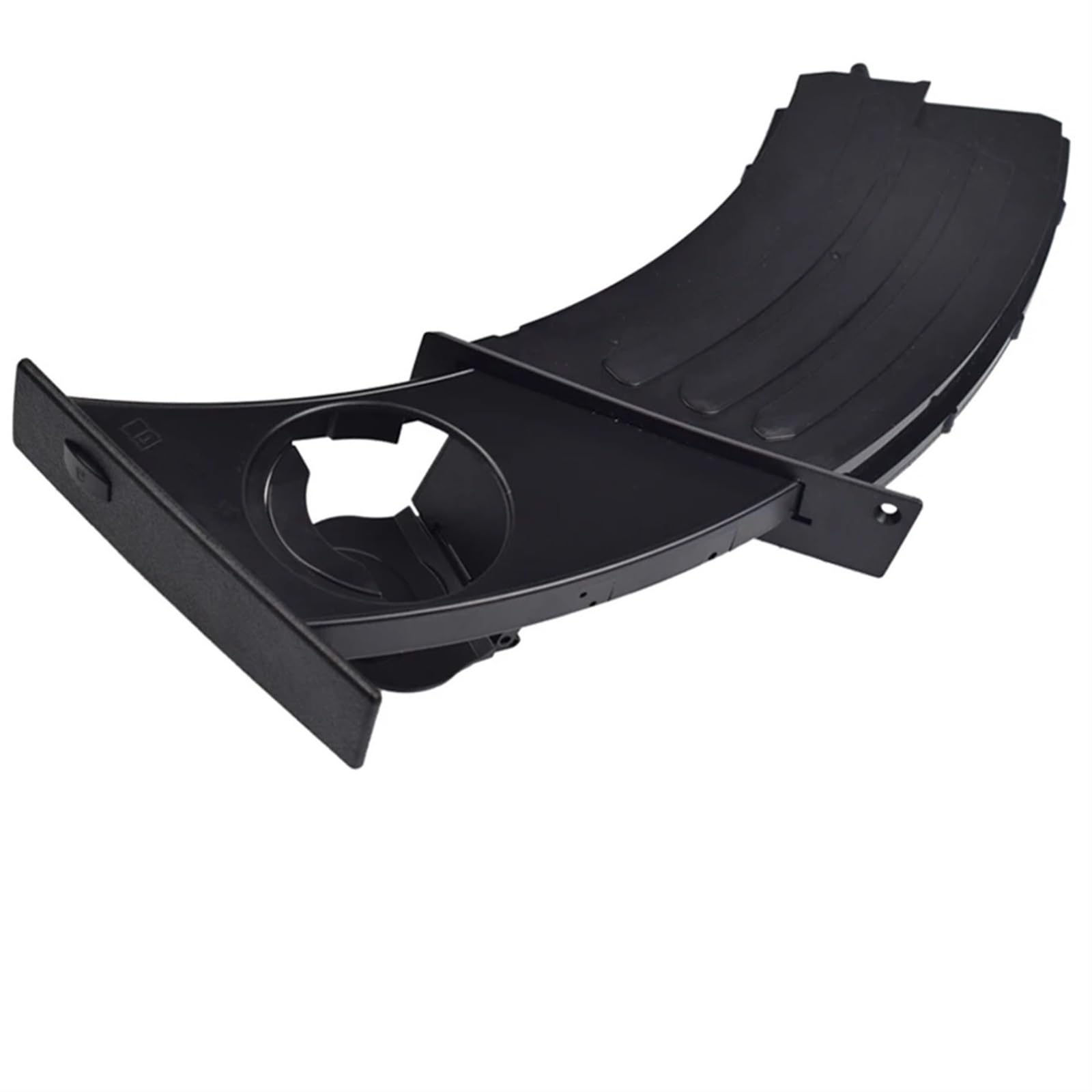 KMLONG Auto-Wasserbecher-Getränkehalter vorne, passend for 5er-Serie, E60 E61 M5 525i 528i 530i 535i 550i 2004–2010, Autozubehör 51459125622 Getränkehalter fürs Auto(Black-Left Bend) von KMLONG